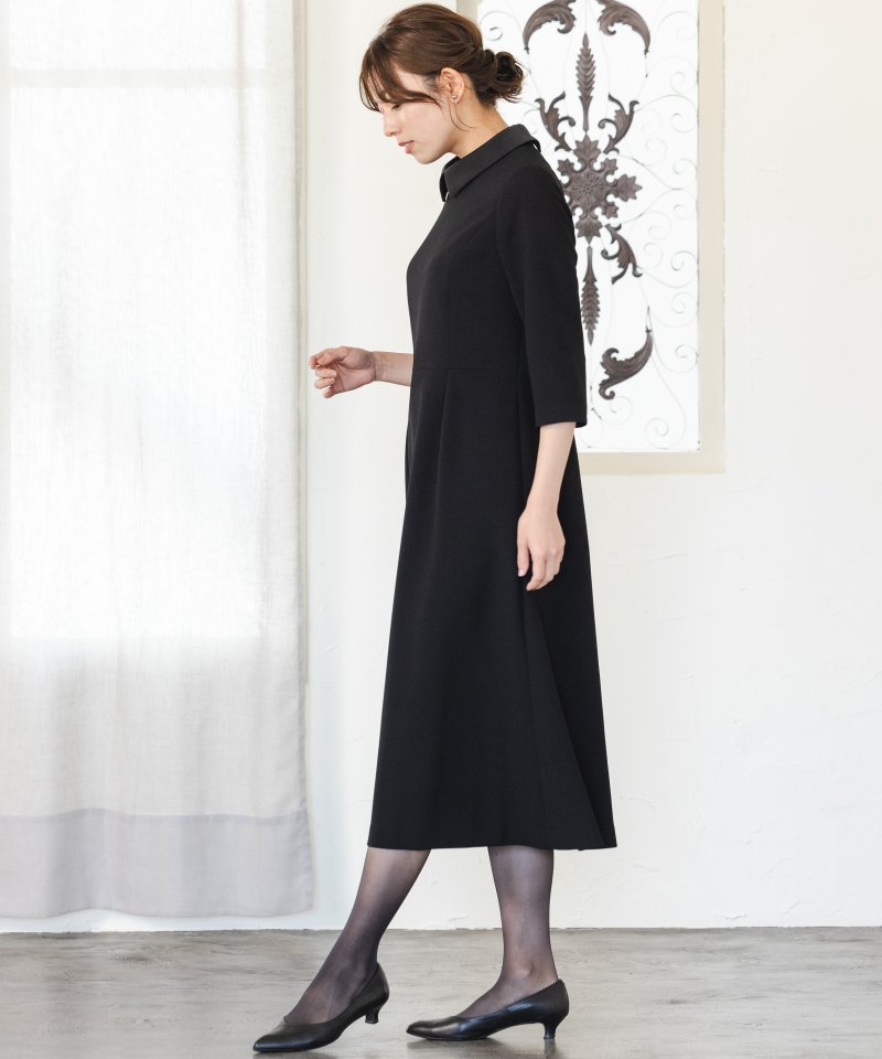 カレット　ノーカラージャケット&ステンカラーロングワンピース/M(9号)