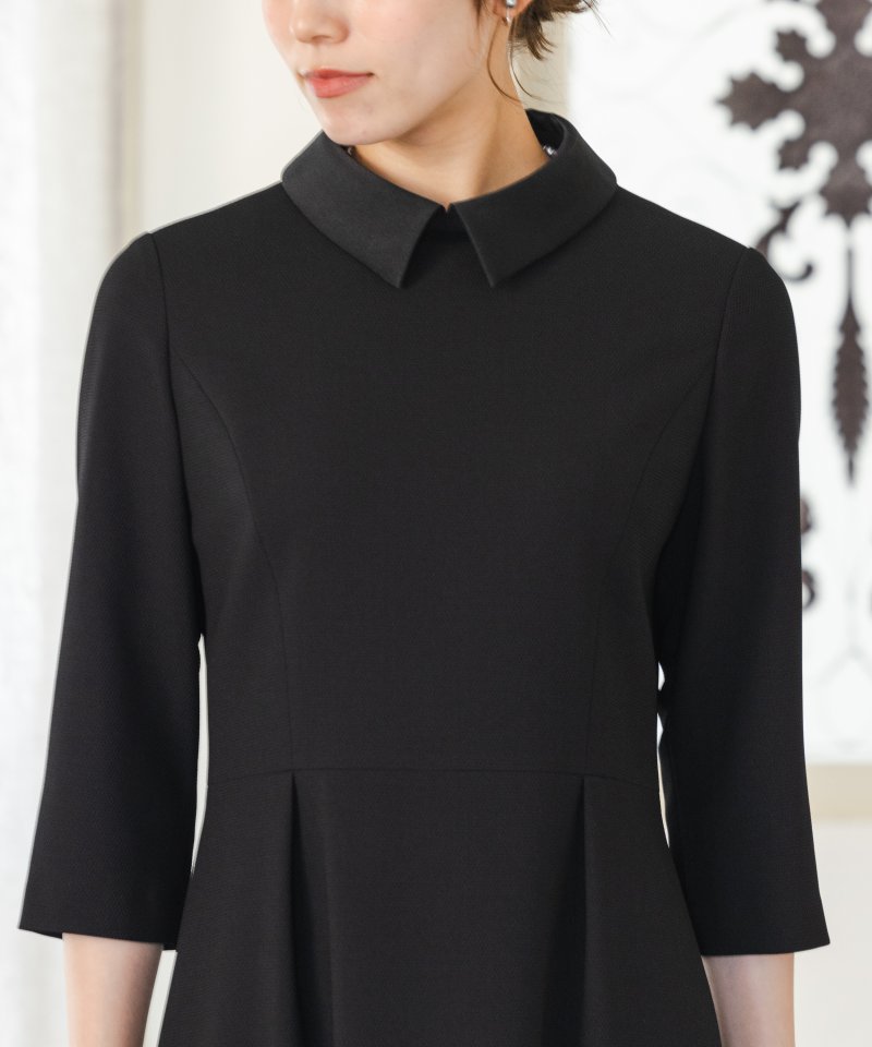 カレット　ノーカラージャケット&ステンカラーロングワンピース/M(9号)