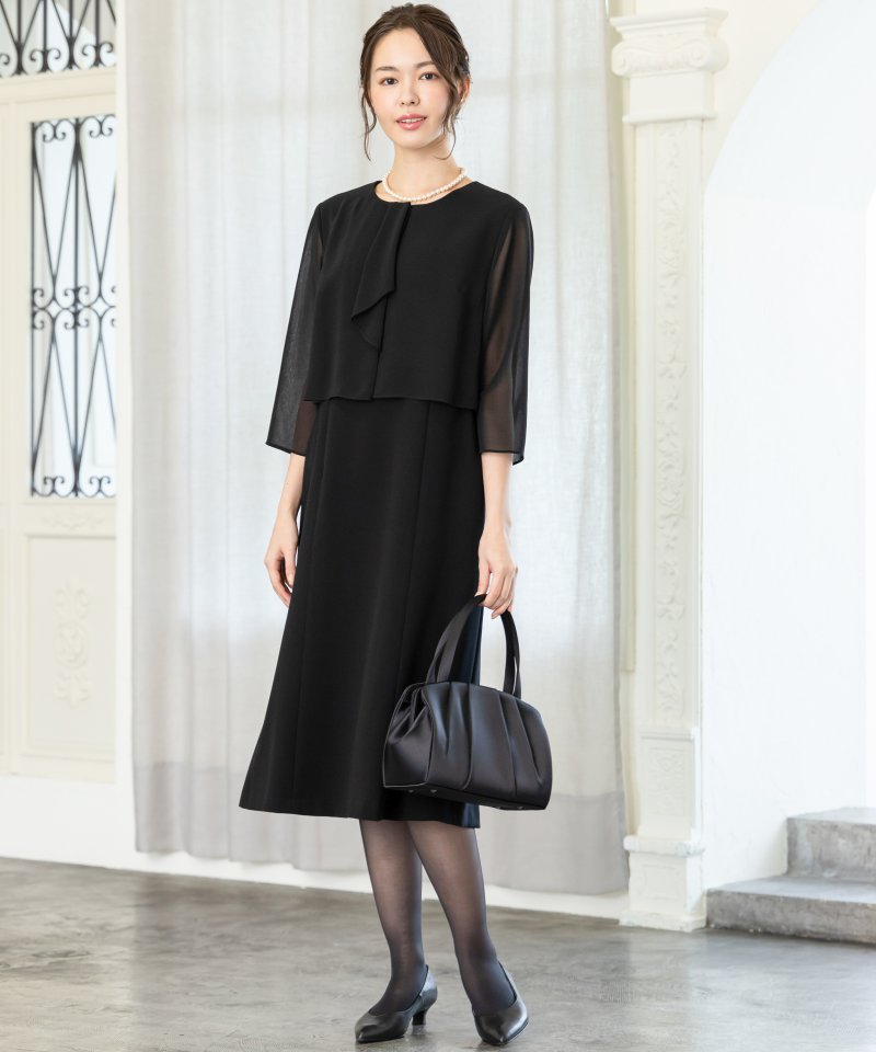 平二重前フリルラインワンピース/M(9号) 平二重前フリルラインワンピース/M(9号)