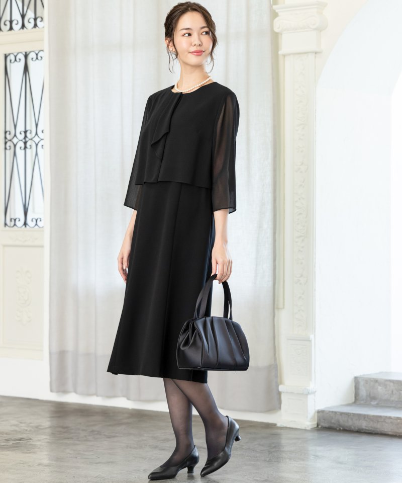 平二重前フリルラインワンピース/M(9号) 平二重前フリルラインワンピース/M(9号)