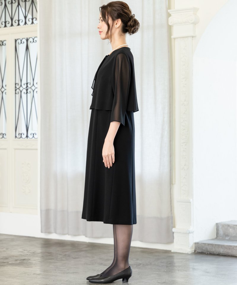 平二重前フリルラインワンピース/M(9号) 平二重前フリルラインワンピース/M(9号)