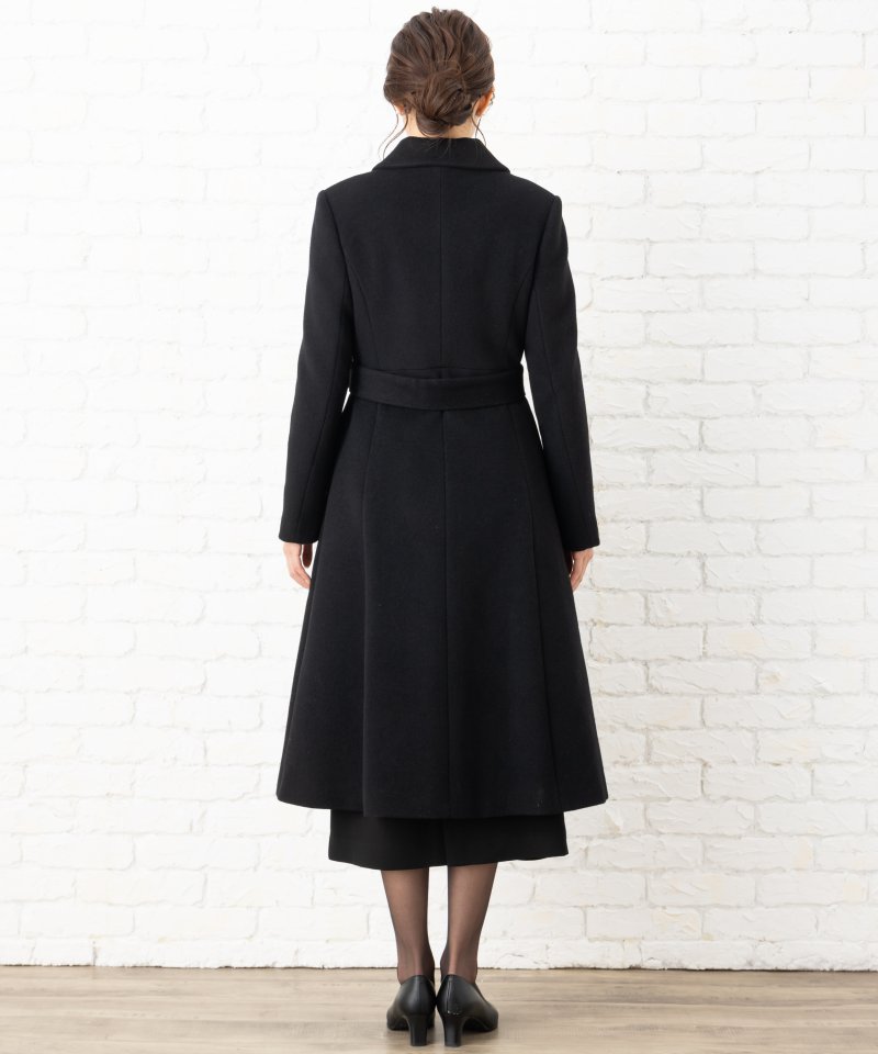 ルイルエブティック 【冬用】ステンカラーフレアーロングコート/L ルイルエブティック 【冬用】ステンカラーフレアーロングコート/L