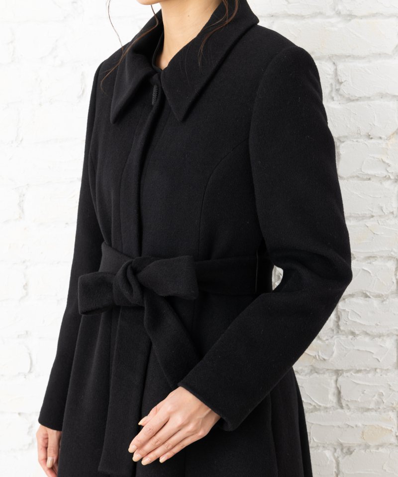 ルイルエブティック 【冬用】ステンカラーフレアーロングコート/L ルイルエブティック 【冬用】ステンカラーフレアーロングコート/L