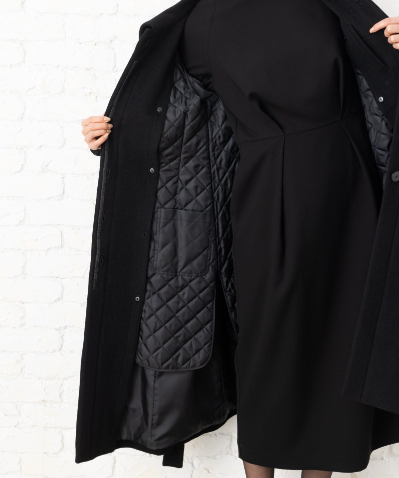 ルイルエブティック 【冬用】ステンカラーフレアーロングコート/L ルイルエブティック 【冬用】ステンカラーフレアーロングコート/L