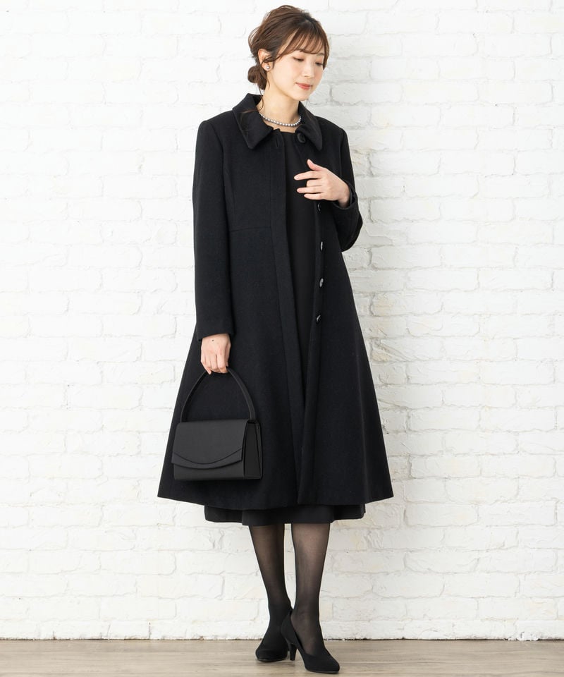 ルイルエブティック Aラインウールロングコート/M ルイルエブティック Aラインウールロングコート/M