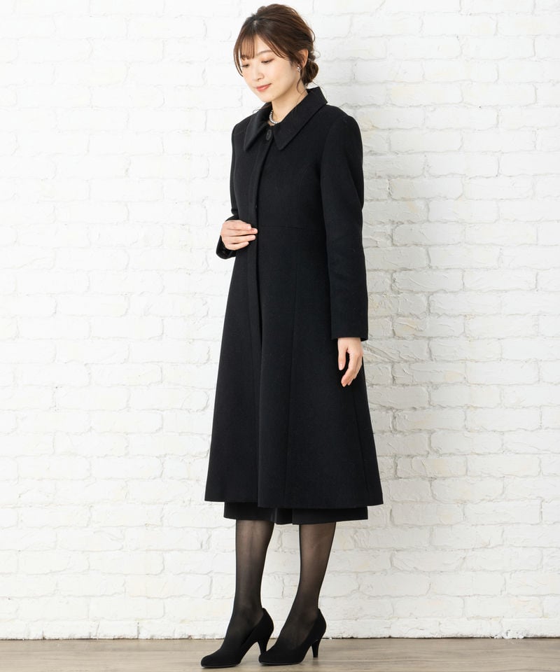 ルイルエブティック Aラインウールロングコート/M ルイルエブティック Aラインウールロングコート/M