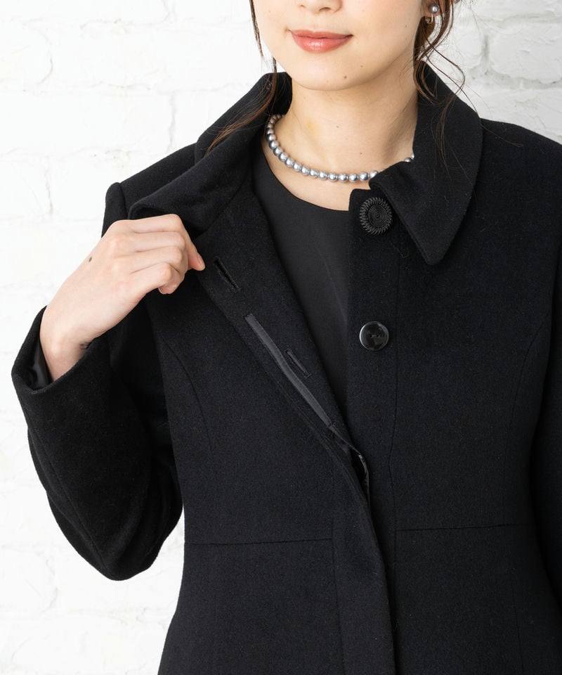 ルイルエブティック Aラインウールロングコート/M ルイルエブティック Aラインウールロングコート/M