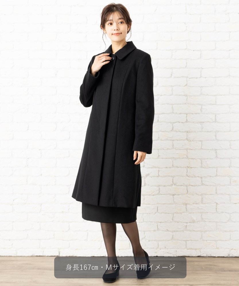 ウールステンカラーコート/3L(15号) ウールステンカラーコート/3L(15号)