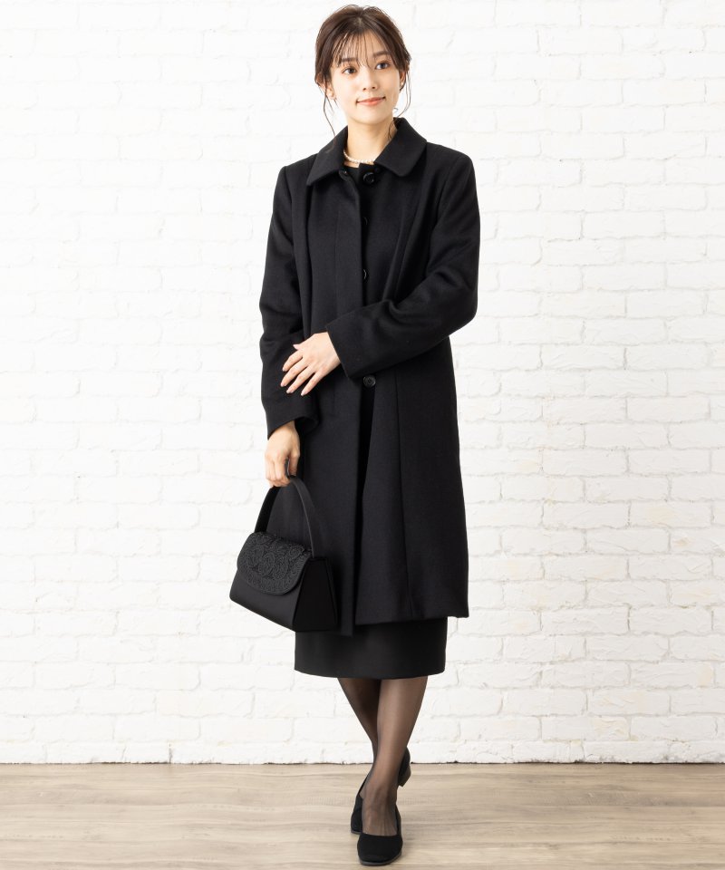 ウールステンカラーコート/3L(15号) ウールステンカラーコート/3L(15号)