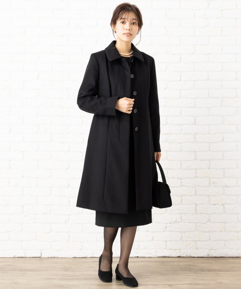 ウールステンカラーコート/3L(15号) ウールステンカラーコート/3L(15号)