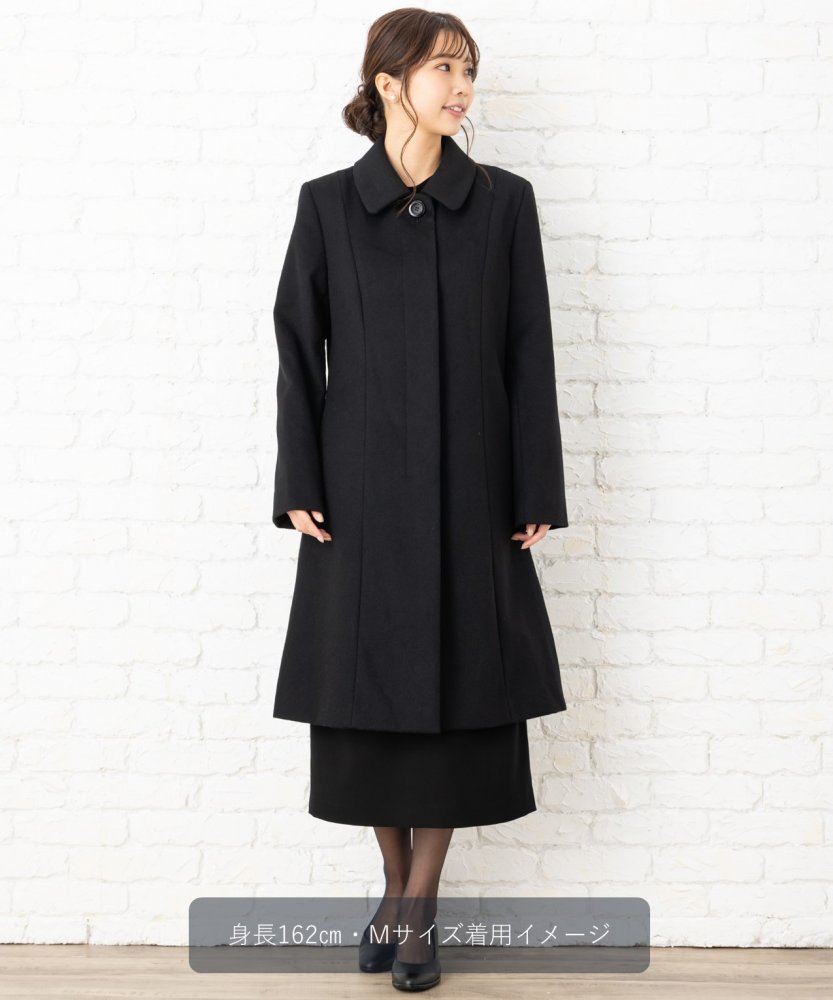 ウールステンカラーコート/3L(15号) ウールステンカラーコート/3L(15号)