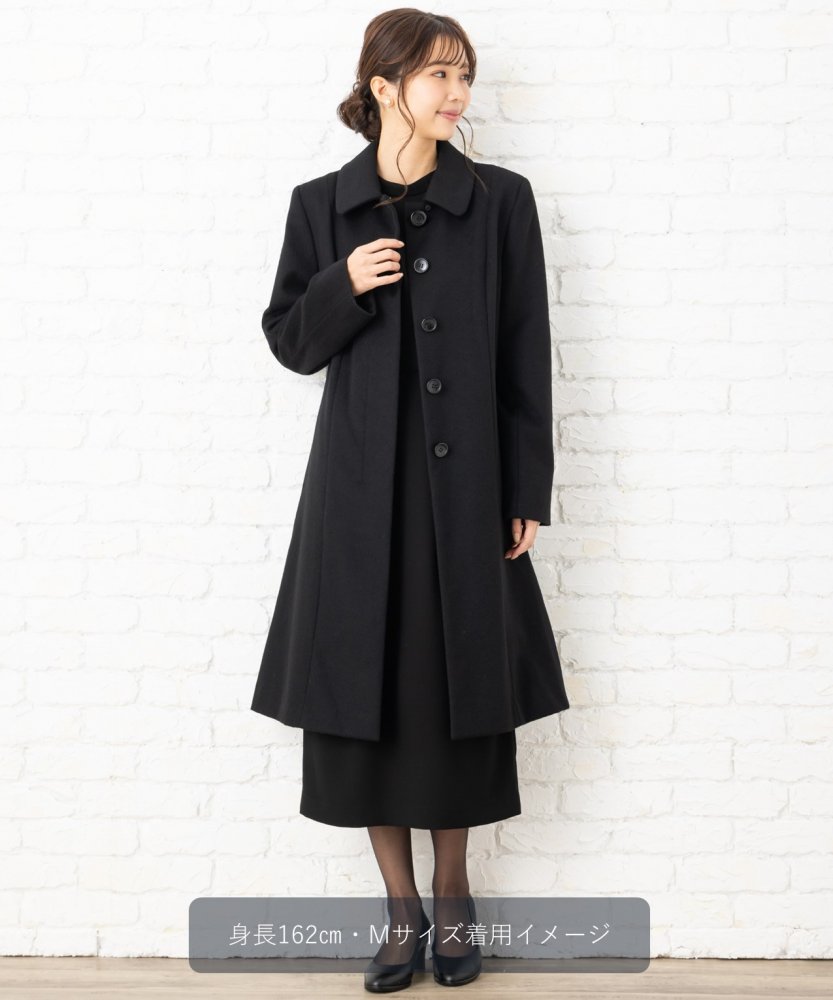 ウールステンカラーコート/3L(15号) ウールステンカラーコート/3L(15号)