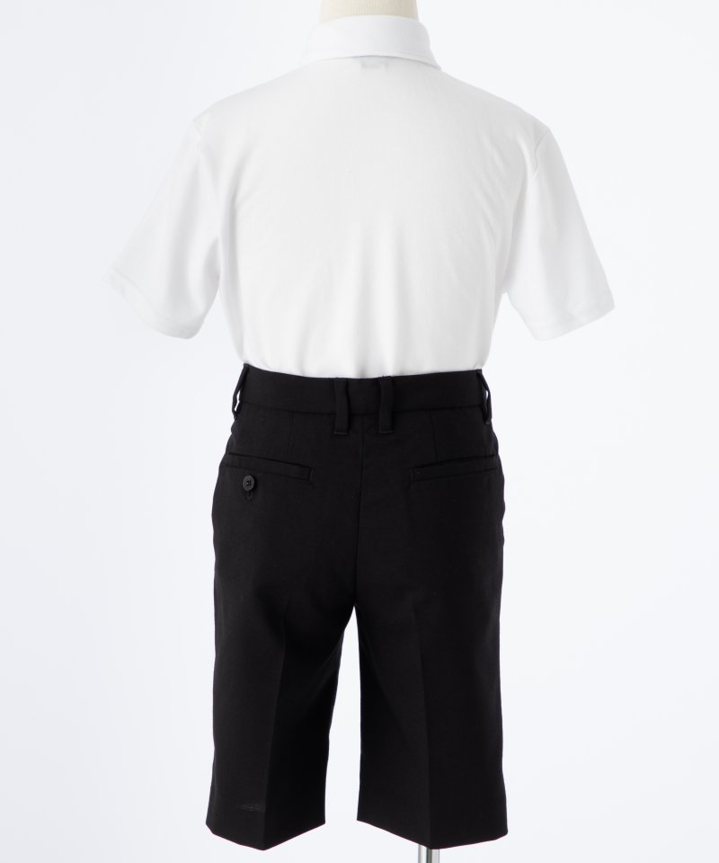 コムサイズム【キッズ】ネクタイ付半袖シャツ&フォーマルパンツセットアップ/130㎝