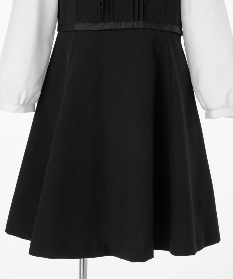 ショパン【キッズ】ラウンドカラーブラウス&ピンタックAラインワンピース/130㎝ ショパン【キッズ】ラウンドカラーブラウス&ピンタックAラインワンピース/130㎝