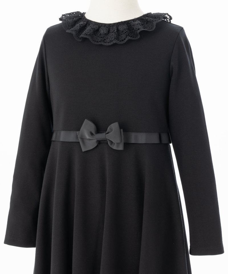 ショパン【キッズ】レースフリルカラーフォーマルワンピース/110㎝ ショパン【キッズ】レースフリルカラーフォーマルワンピース/110㎝