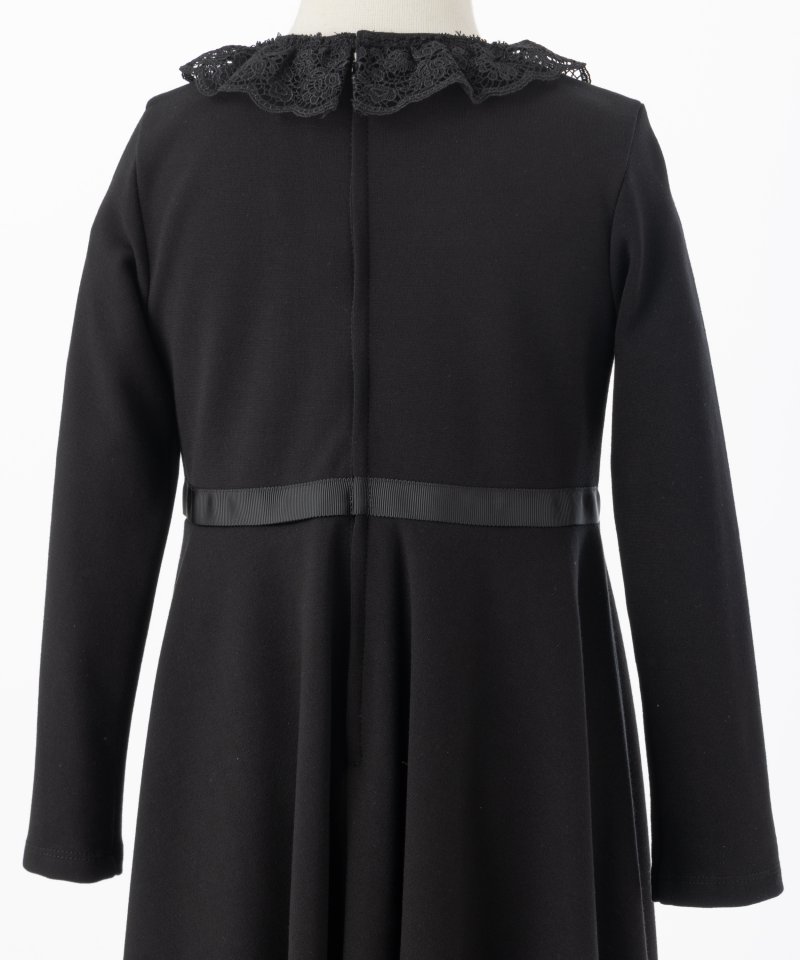 ショパン【キッズ】レースフリルカラーフォーマルワンピース/110㎝ ショパン【キッズ】レースフリルカラーフォーマルワンピース/110㎝