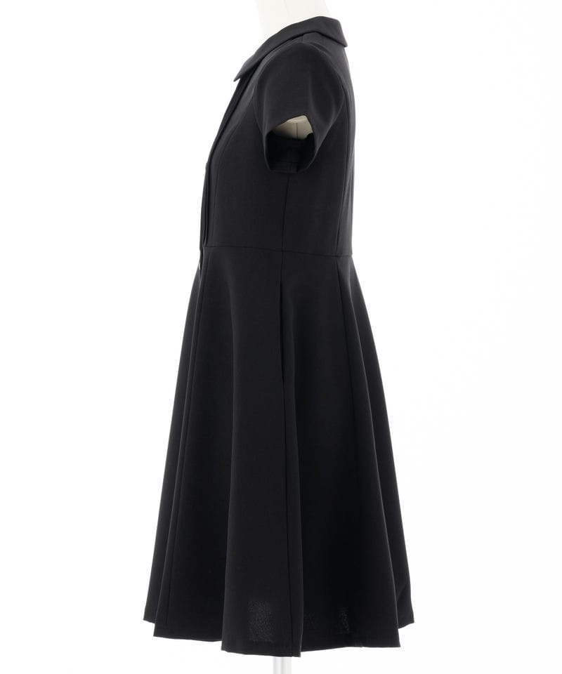 ショパン【キッズ】半袖ピンタックワンピース ブラック/140㎝ ショパン【キッズ】半袖ピンタックワンピース ブラック/140㎝