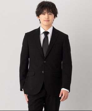 ; 【メンズ夏喪服3点セット】スタンダードサマーフォーマルスーツ&ネクタイセット