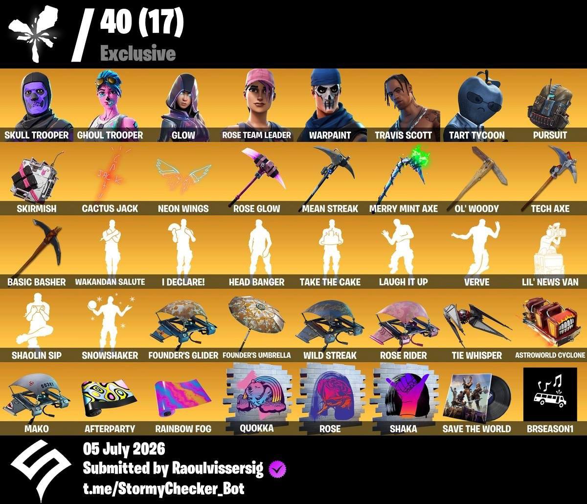 Skull trooper X Ghoul Trooper X Glow - Exclusives