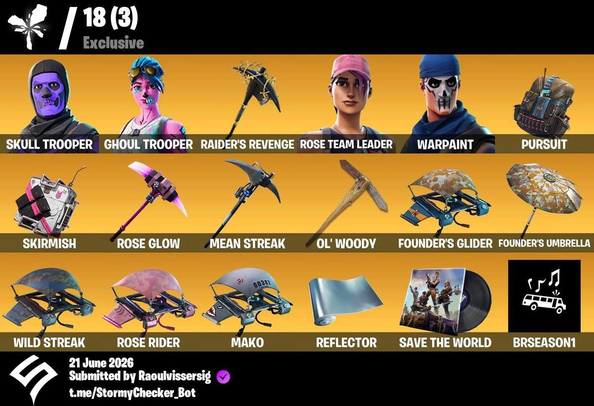 Skull Trooper X Ghoul Trooper X Raider - Exclusives