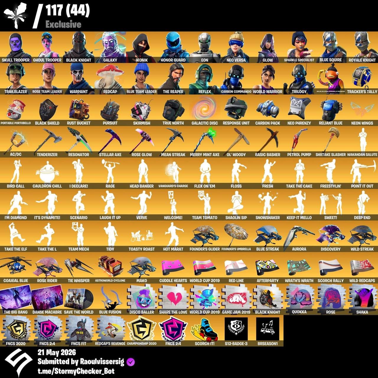 SKULL TROOPER X GHOUL TROOPER X GALAXY X IKONIK X HONOR GUARD - Exclusives