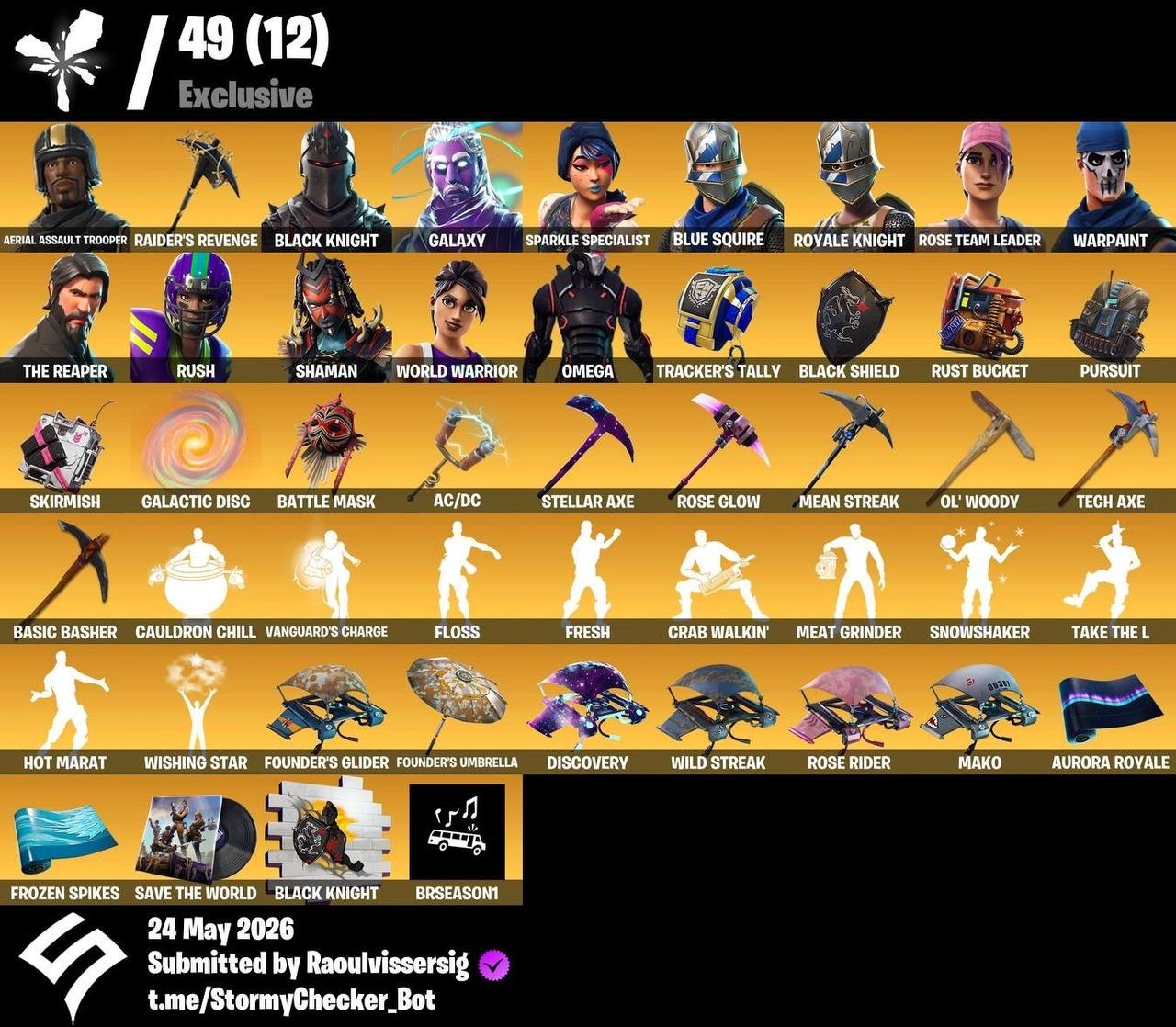 Aerial X Raiders X Black Knight X Galaxy - Exclusives
