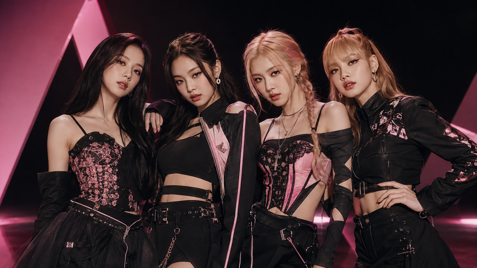BLACKPINK members Jisoo, Jennie, Rosé and Lisa together in 2026