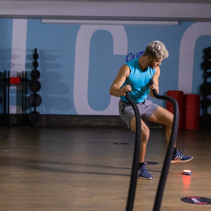 Battle Rope Lateral TapOut