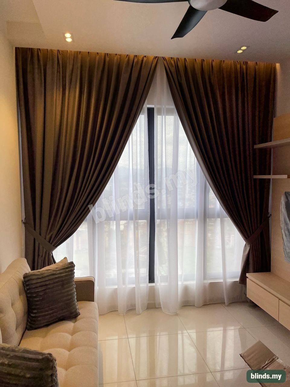 After — Curtain installation Malaysia