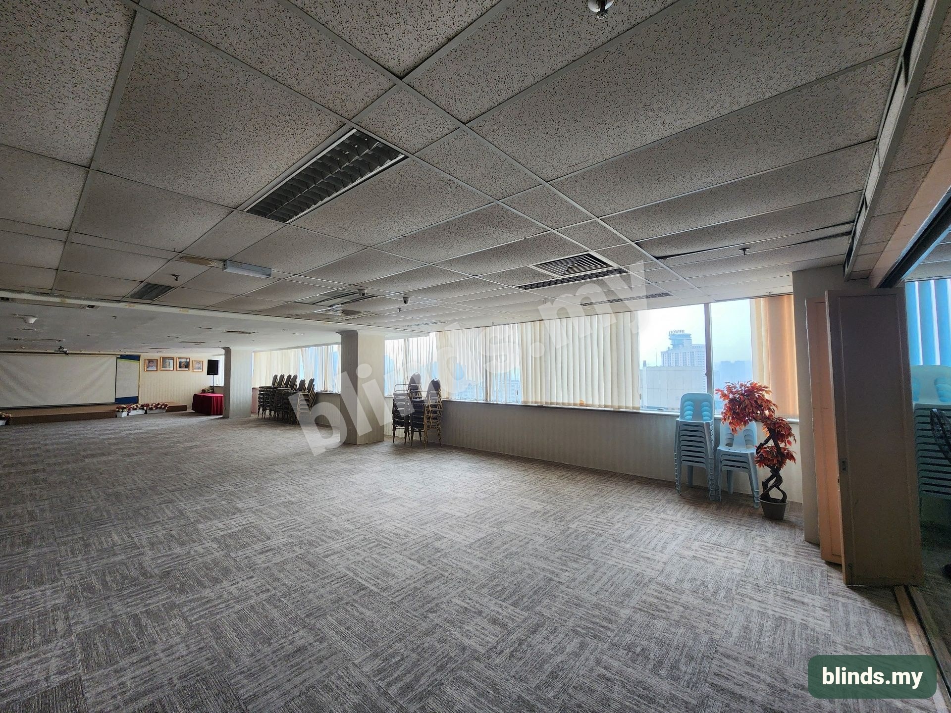Before — Vertical Blinds & Office installation Malaysia