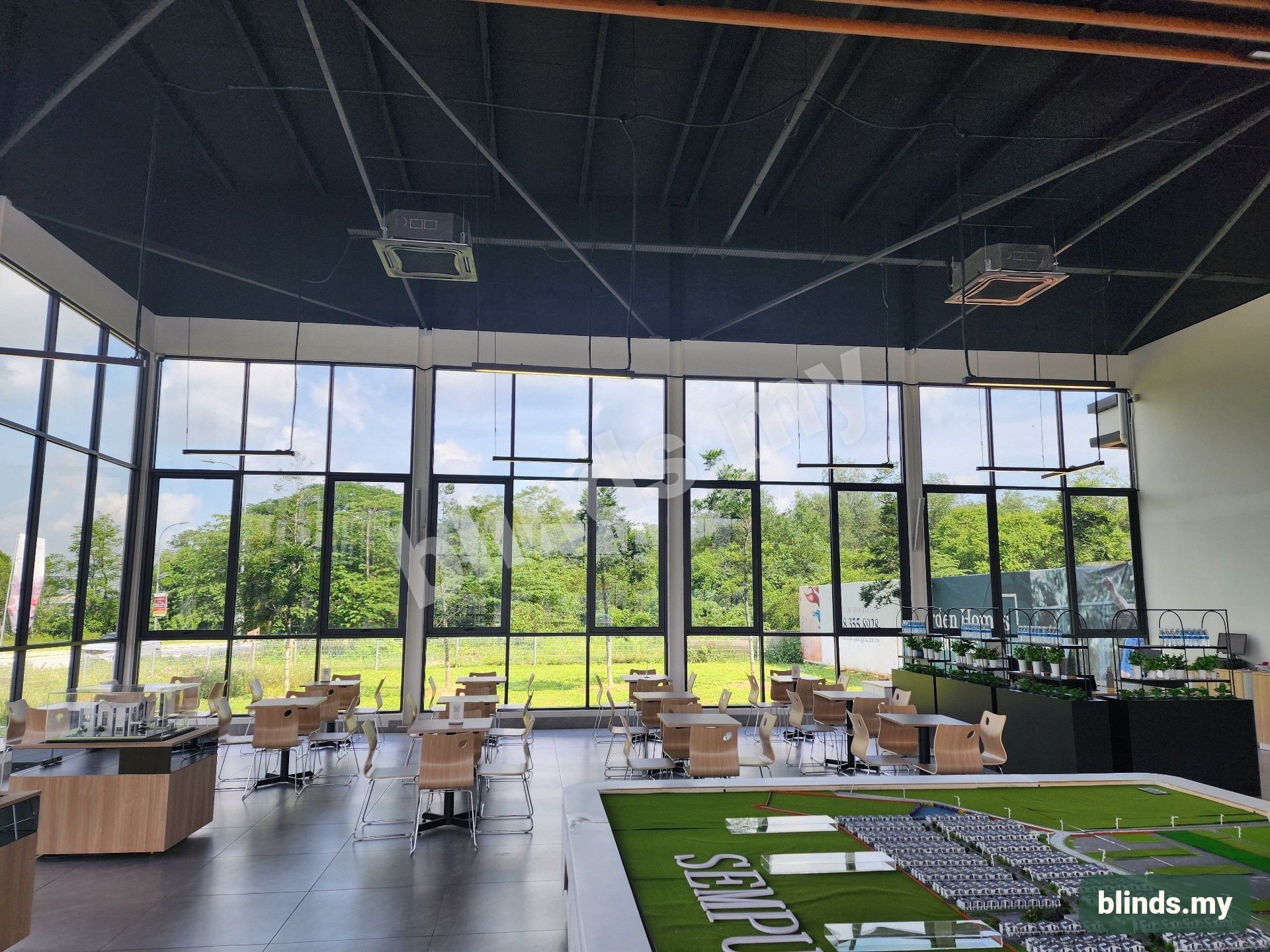 Before — Roller blinds & Printing & Blackout installation Malaysia
