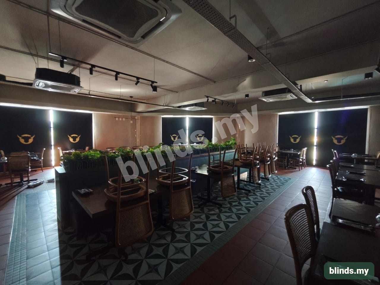 After — Roller blinds & Printing & Blackout installation Malaysia