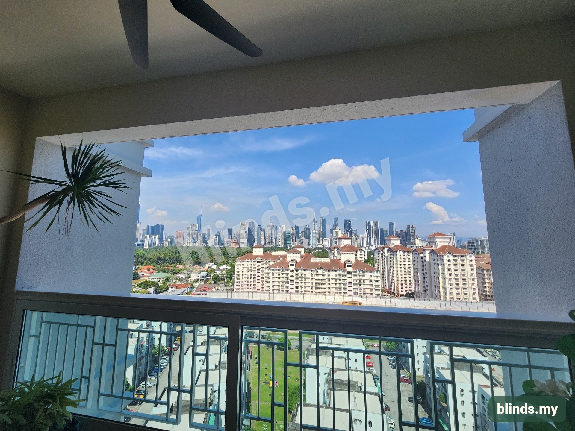 Before — Wooden blinds installation Malaysia