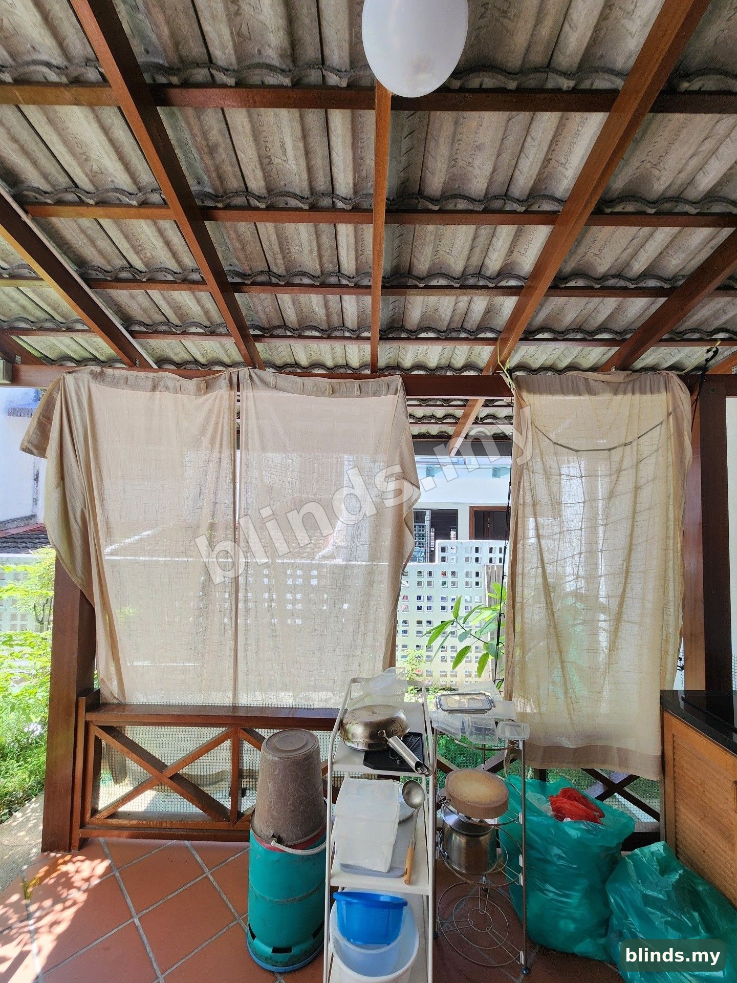 Before — Wooden Blinds installation Malaysia