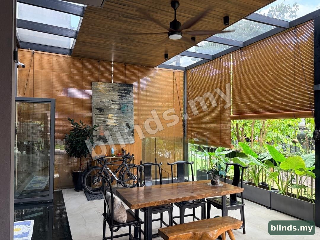 After — Wooden Blinds installation Malaysia