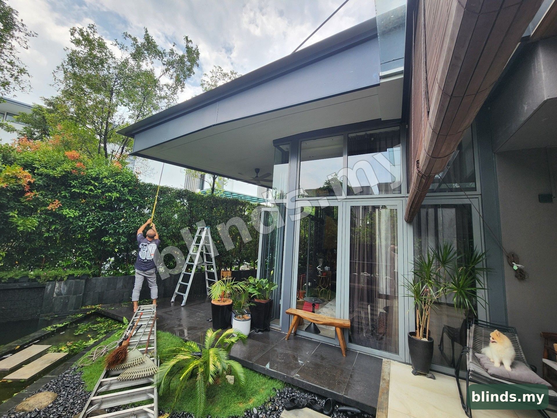 Before — Wooden Blinds installation Malaysia