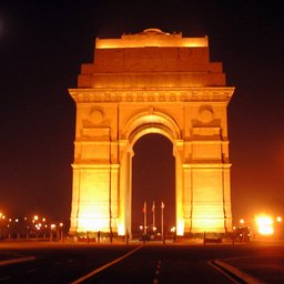 India Gate at night