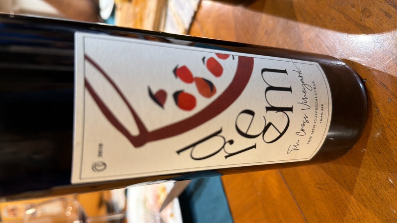 The Cross Vineyard 2019 Wine — The Cross Vineyard