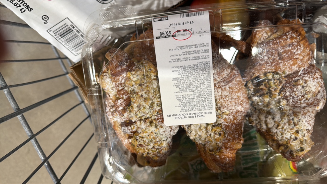 Twice Baked Pistachio Filled Croissants — Kirkland