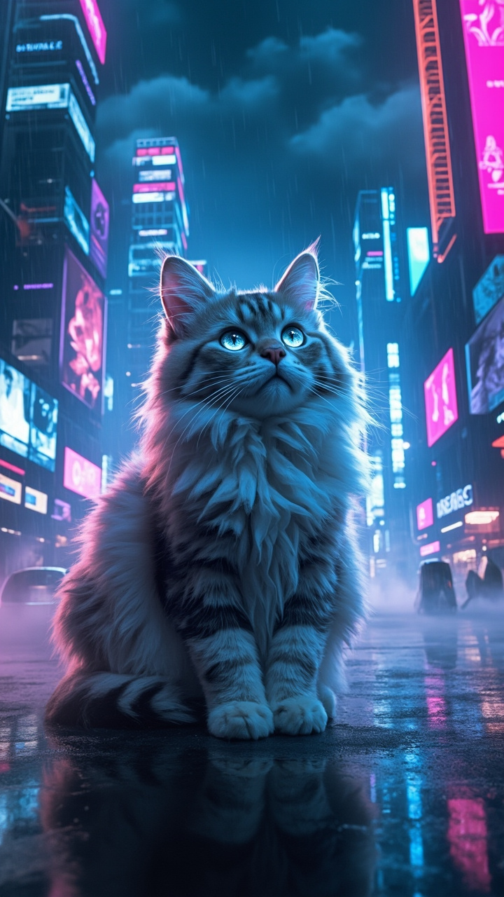 Cyberpunk  faceless video style example 2