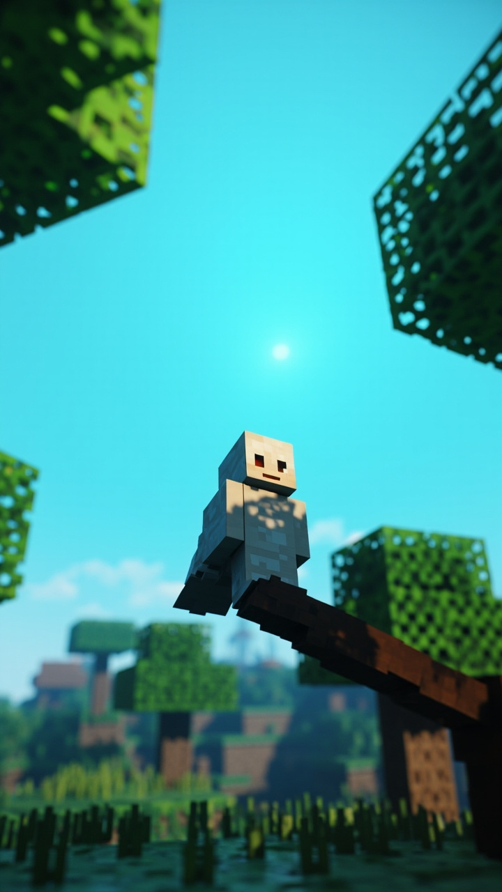 Minecraft faceless video style example 3