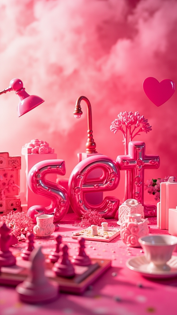 Barbiecore faceless video style example 3