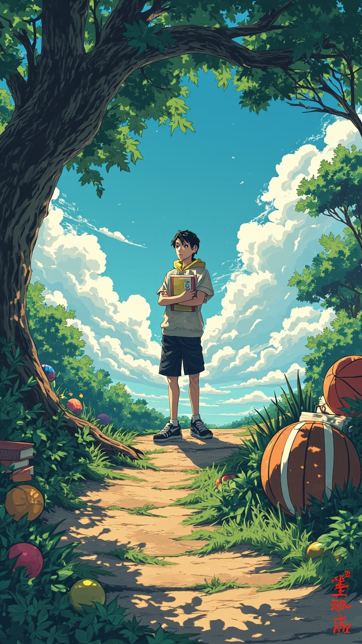 Anime faceless video style example 1
