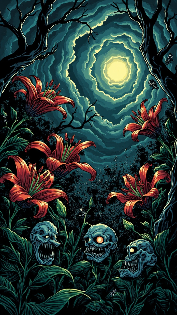 Creepy Comic faceless video style example 2