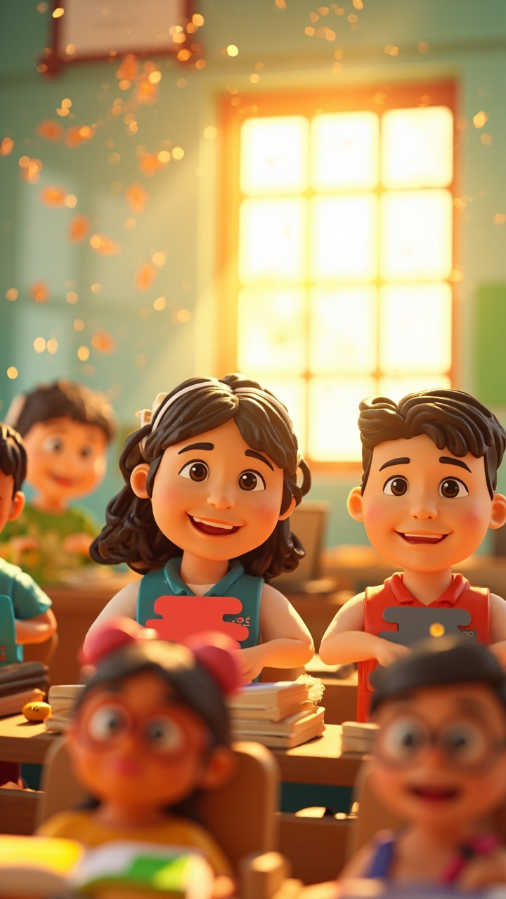 3D Cartoon faceless video style example 3