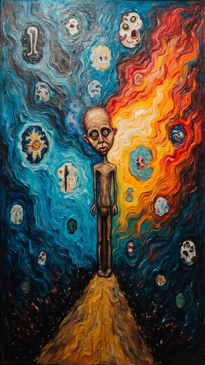 Expressionist faceless video style example 1