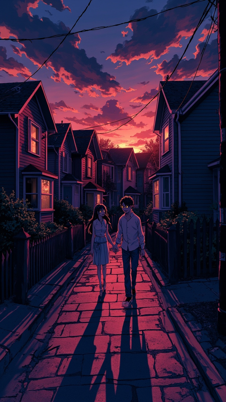 Dark Anime faceless video style example 2