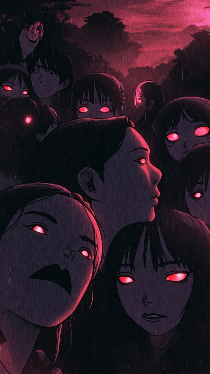 Dark Anime faceless video style example 4