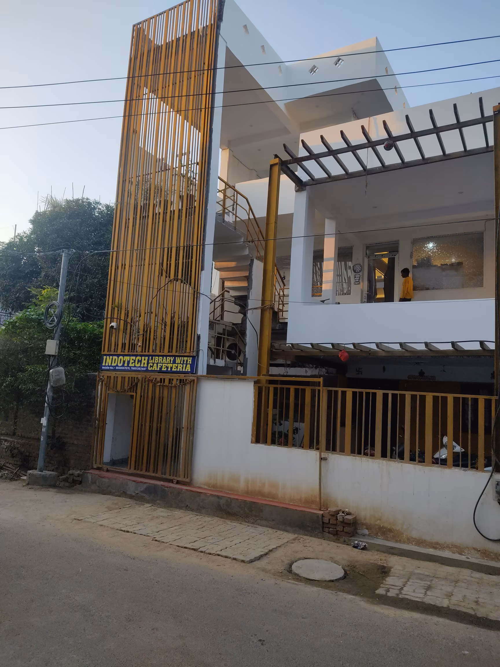 Indotech Library With Cafeteria (Roof Top Kitchen)