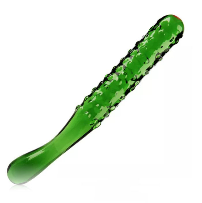7." Pickle Glass Dildo